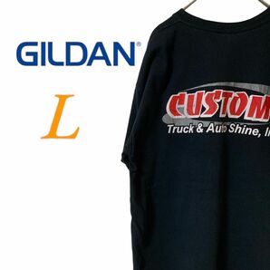 【US古着】GILDAN ギルダン ブラック L Tシャツ 半袖 レギュラーヴィンテージ プリント メンズ レディース