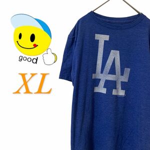 【US古着】LAドジャース ブルー XL Tシャツ 半袖 レギュラーヴィンテージ プリント メンズ レディース