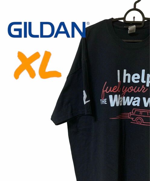 【US古着】GILDAN ギルダン ブラック XL Tシャツ 半袖 レギュラーヴィンテージ プリント メンズ レディース