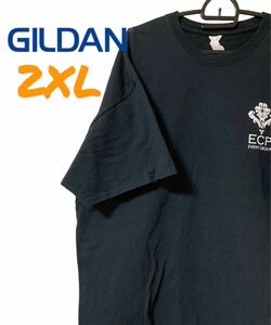 【US古着】GILDAN ギルダン ブラック 2XL 企業物 Tシャツ 半袖 レギュラーヴィンテージ プリント メンズ レディース