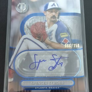 SPENCER STRIDER 086/150 2024 Topps Tribute TA-SST Tribute Autographs Braves ストライダー 直筆サインカード ブレーブスの画像1