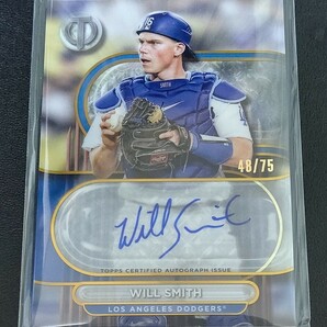 WILL SMITH 48/75 2024 Topps Tribute TA-WS Tribute Autographs Dodgers ウィル スミス 直筆サインカード ドジャースの画像1