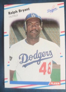 MLBトレーディングカード FLEER1988年　ラルフ・ブライアント(ドジャース)