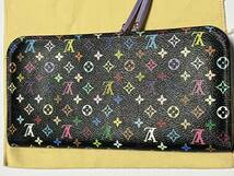 極美品 LOUIS VUITTON ルイヴィトン モノグラムマルチカラー ポルトフォイユ アンソリット ロングウォレット 長財布 箱、袋付 中古品_画像5