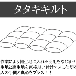ダウン50% 日本製 ダウンケット 2色組 ブルー ピンク 羽毛肌掛け布団 年中使える 洗える 清潔 数量限定 新品特価 送料無料 の画像3