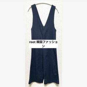 root［レ］韓国ファッション　サロペット　春夏秋用　薄手　 オーバーオール 無地