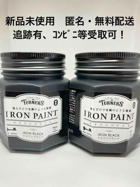 【新品】ターナーアイアンペイントアイアンブラック 200ml×2