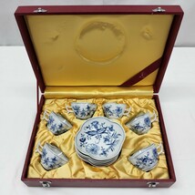 【A-151】Meissen/マイセン/ブルーオニオン/６客セット/赤箱/カップ＆ソーサー/高級/ブランド食器_画像2