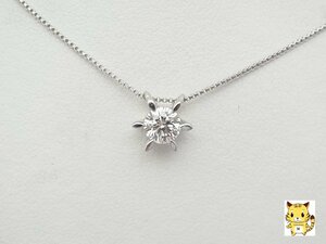 【ジュエリーの買取も福岡の質屋ハルマチ原町質店】プラチナ ダイア 0.45ct ネックレス USED