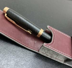 当時品 【 パーカー / PARKER 】【 万年筆 】カードリッジタイプ ケース付き ペン 筆記用具 文房具 ビジネス ブランド 雑貨 ブラック 筆