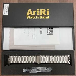 未使用 アップルウォッチ アクセサリー【 AriRi ウォッチバンド 38～40㎜用 】 ステンレススチール AppleWatch 仕事 ビジネス メンズ 時計の画像5