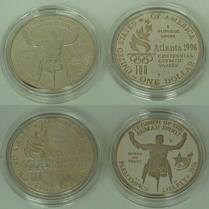 ★ 1995年～1996年・アメリカ・アトランタオリンピック記念貨幣セット ★ 1ドル貨幣16枚 ★ sc73の画像8