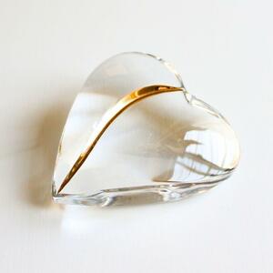 Baccarat Heart Crystal Object Clear x золото