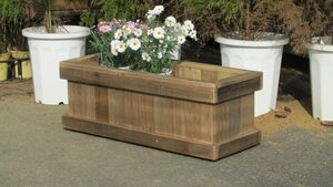  width type planter BOX 75.×29.×28. handmade woodworking goods hand made gardening natural nature flower 