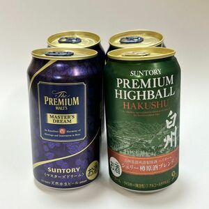 白州 シェリー樽原酒ブレンド ハイボール 350ml １缶 ザ・プレミアム・モルツ マスターズドリーム 350ml ３缶 