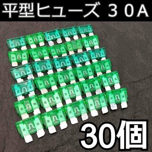 平型ヒューズ 30個★30A ブレードヒューズ 自動車 汎用 交換 自動車用ヒューズ 車両回路保護 カーオーディオ ETC 増設 メンテナンスなど♪