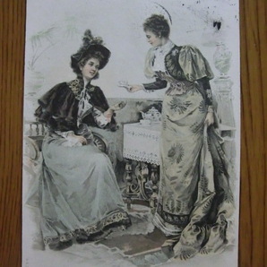 アンティーク 古いポストカード・絵葉書  * ヴィエナ風イラスト画４枚/B * 1900~1915年の画像4