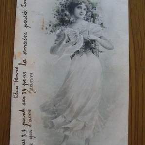 アンティーク 古いポストカード・絵葉書  * ヴィエナ風イラスト画４枚/C * 1900~1915年の画像4