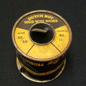 ♪♪Dutch Boy Solder 黒缶 2.7mm径 1 lb. スプール #2830、ダッチボーイ ハンダ♪♪の画像4