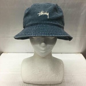 STUSSY 表記無し ステューシー 帽子 ハット コットン バケットハット バケハ Hat 水色 / ライトブルー / 10109222