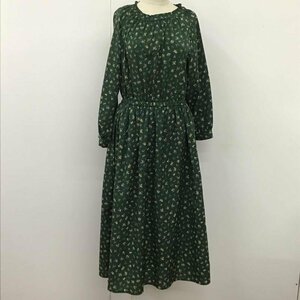 ehka sopo FREE エヘカソポ ワンピース ロングスカート 1104875 長袖 シャーリング One-Piece Long Skirt 緑 / グリーン / 10109021