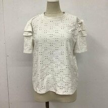 ZARA S ザラ カットソー 半袖 5580 009 250 エンブロイダリー Cut and Sewn 白 / ホワイト / 10109078_画像1