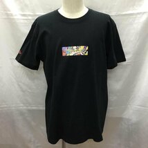 SAPEur XL サプール Tシャツ 半袖 半袖カットソー プリントTシャツ クルーネックカットソー T Shirt 黒 / ブラック / 10109328_画像1