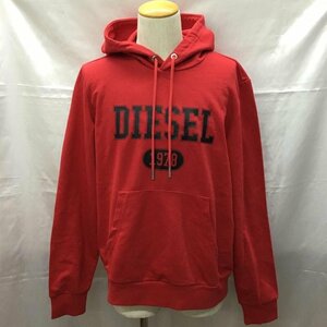 DIESEL L ディーゼル パーカー 長袖 長袖パーカー フード付きパーカー プリントスウェット トレーナー 赤 / レッド / 10109362