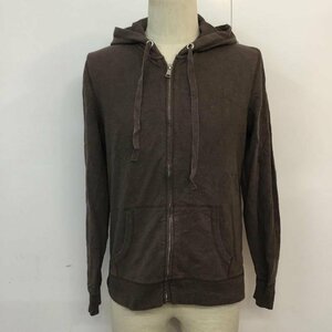 USED M 古着 パーカー 長袖 ジップアップ フルジップ Hooded Sweatshirt Hoodie 茶 / ブラウン / 10059523