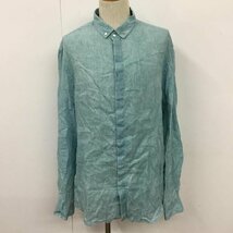 ARMANI COLLEZIONI XL アルマーニコレッツォーニ シャツ、ブラウス 長袖 Shirt Blouse 青 / ブルー / 10110042_画像1