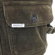 Wrangler M ラングラー ベスト ベスト ベスト コーデュロイベスト 古着 ノースリーブカットソー Vest 茶 / ブラウン / 10110051_画像7