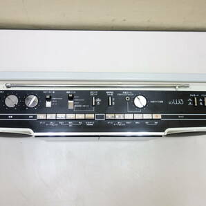 ★☆Victor ビクター FM/AM STEREO RADIO CASSETTE RECORDER ラジカセ 白 ホワイト RC-W3 難あり ジャンク☆★の画像2