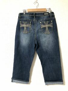 Earl Jean Earl Jean Denim брюки украшен блестками короткий весна лето 