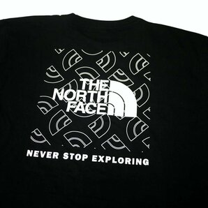 USA限定新品 THE NORTH FACE CIRCULARDESIGN BOXロゴ ハーフドーム 半袖Tシャツ (M) ブラック ノースフェイス 日本未発売 /ba57の画像8
