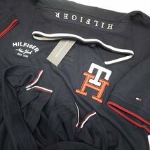 新品 トミーヒルフィガー 立体刺繍THロゴ ポロシャツ(XXXL) ネイビー ゴルフにも！TOMMY HILFIGER USAモデル /ba31_画像4