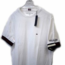 新品 トミーヒルフィガー 刺繍ロゴ 半袖 Tシャツ (XXXL) ホワイト TOMMY HILFIGER USAモデル /ba52_画像9