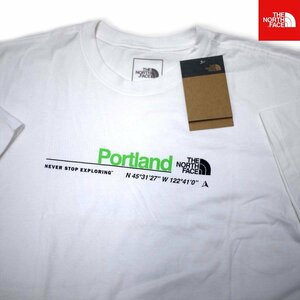 USA限定新品 ノースフェイス Portland ハーフドームロゴ 半袖Tシャツ (S) ホワイト THE NORTH FACE ポートランド 日本未発売/ba71
