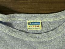 スペシャル70s Champion バータグ中期 ビンテージカレッジTシャツ XL 青杢 染み込みアーチ USA製 検トリコランタグ単色リバース60s80s90s_画像5