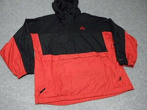 ＮＩＫＥ　ＡＣＧ　アノラック　１９９０年代　ＸＸＬサイズ　特大　ナイキ　ポケッタブル・パッカブル　シャカシャカ　カンガルーポケット