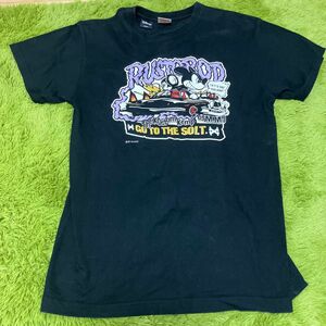 Disney Calee コラボ ミッキー プリント デザイン Tシャツ