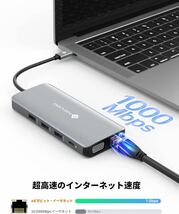 USB C ハブ 11-in-1 トリプルディスプレイ NOVOO_画像4