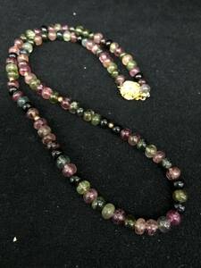 D199* multicolor tourmaline necklace multicolor SV metal fittings total length :45cm * Golden Week holidays therefore 4/30 on and after is shipping .5/7~ becomes 