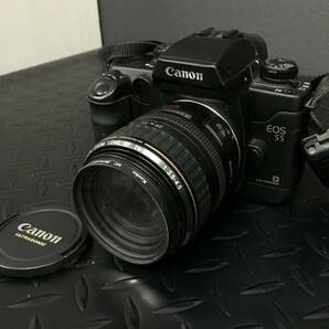 C871★Canon EOS 55 フィルムカメラ ジャンク ウルトラソニックレンズ2点 ライト300EZ 計4点※GW休暇の為4/30以降は発送が5/7～になりますの画像4