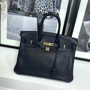 33795 HERMES エルメス バーキン35 トゴ ブルーインディゴ