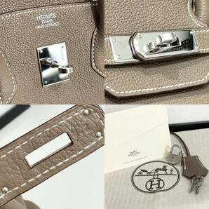 32691 HERMES エルメス バーキン35 トゴ エトゥープの画像4