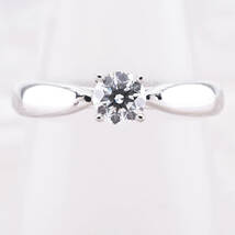 32383 ★Tiffany&Co.★ ハーモニー ダイヤリング 婚約指輪 0.22ct_画像1