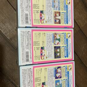 レア新品未開封【VHS x3】「サンリオ ハローキティといっしょにたのしくお勉強！ 右脳開発ビデオセット！の画像3