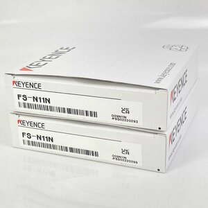 FS-N11N 2個セット デジタルファイバセンサ FS-N シリーズ ファイバアンプ ケーブルタイプ 親機 NPN キーエンス センサ/変位計