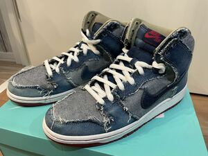 NIKE SB DUNK HIGH TRD QS DENIM 28cm US10 デニム ナイキ ダンク　