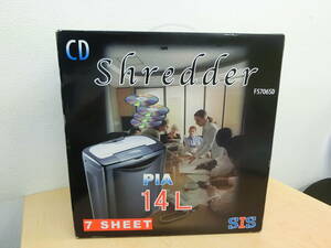 ⑦ shredder PIA FS706SD CD* card correspondence SIS unused deterioration goods details unknown *.. attaching have 